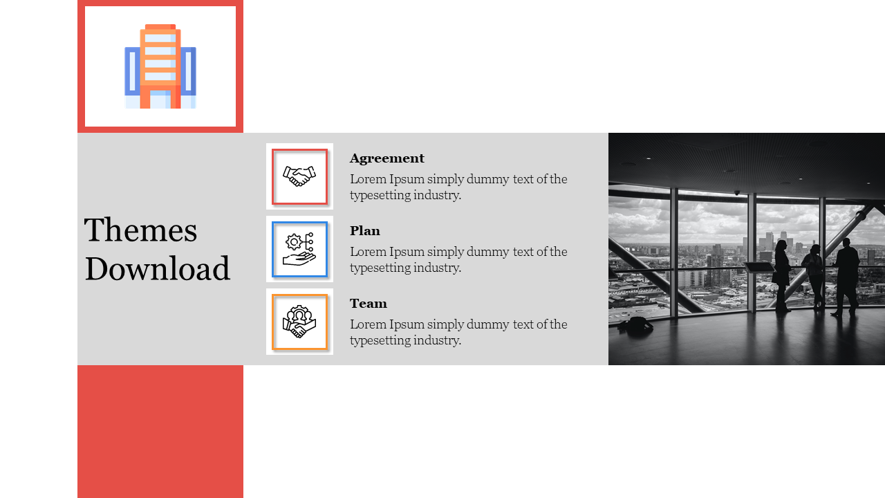 Free - Modern Themes Download PowerPoint Presentation Slide